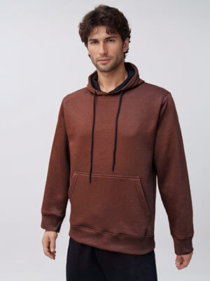 Brown Cotton Blank Hoodie Wholesale