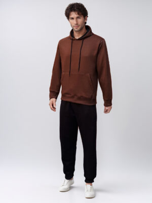 Brown hoodie and jogger set wholesale