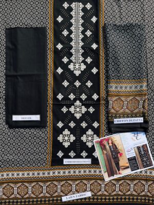 Dark Browen Pakistani Lawn Suit online