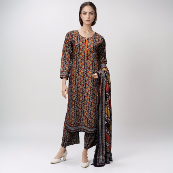 Dark brown pakistani linen suits wholesale