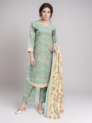 Greenish Cyan pakistani khaddar suits wholesale