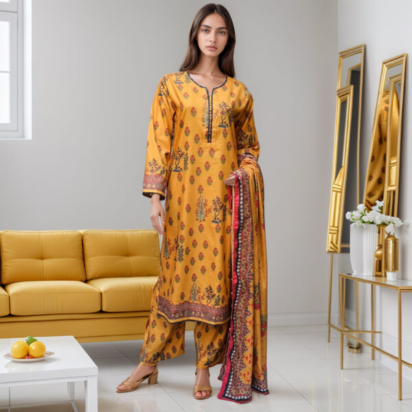 Indian yellow pakistani wholesale linen suits