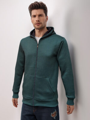 Mineral Green wholesale zip up hoodies