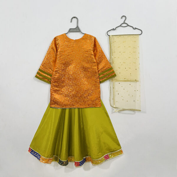 Orange - Olive Girsl wedding dress