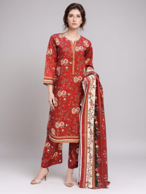 Persian Red pakistani khaddar suits online