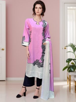 Pink pakistani wholesale linen suits