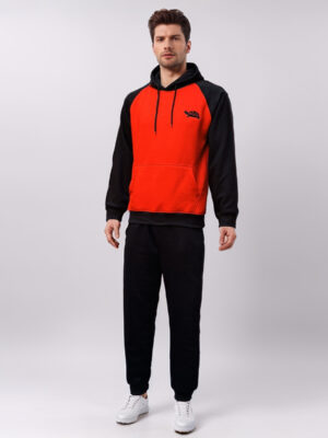 Red and black wholesale hoodie and jogger sets