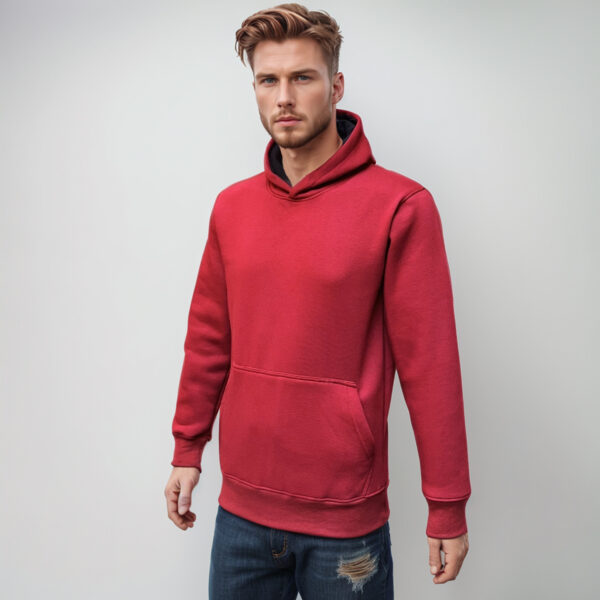 Red blank hoodie wholesale