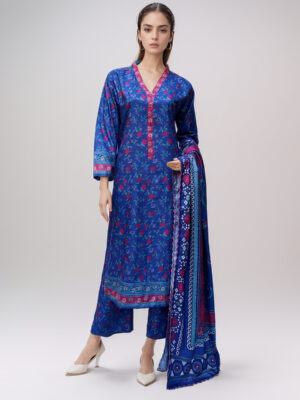 Royal blue pakistani wholesale linen suits