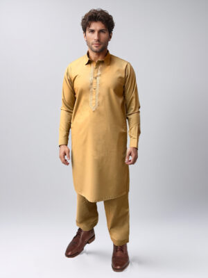 Embroidered Camel Men's Shalwar Kameez