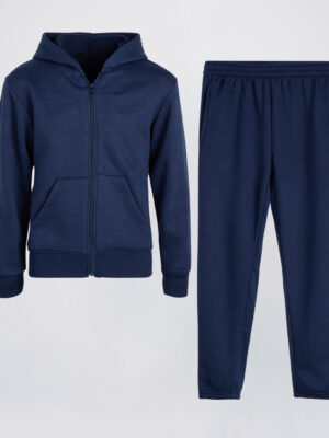 Navy hoodie and jogger set wholesale