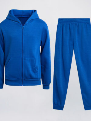 Royal blue mens jogger set wholesale