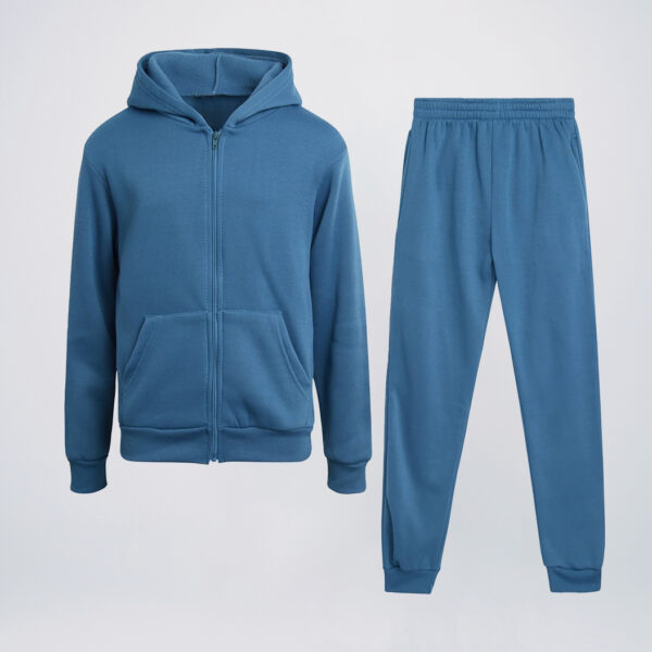 Slate blue wholesale jogger sets