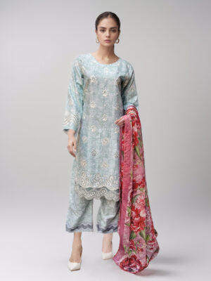 Cotton Seed Lawn suits with chiffon dupatta