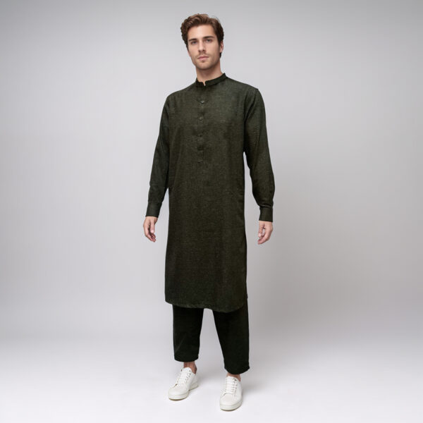 Dark Grey Man's Shalwar Kameez