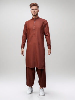 Light Brown Men's Shalwar Kameez Pakistan