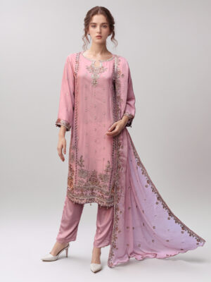 Baby Pink Chiffon suits pakistan wholesale