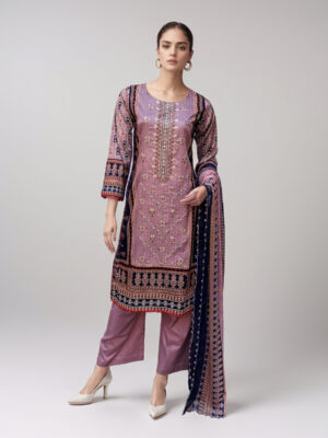 Pinkish Red Premium Lawn Suit