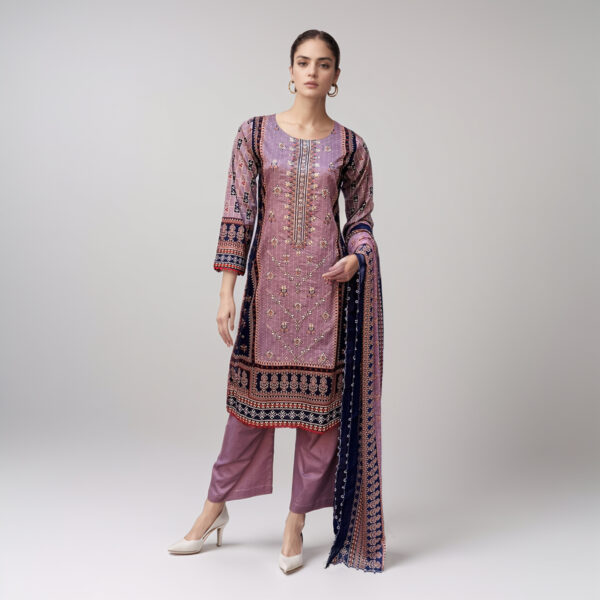 Pinkish Red Premium Lawn Suit