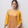 Yellowish Orange Pakistani chiffon suits wholesale